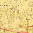 Vintage Map of Clermont County, Ohio 1857