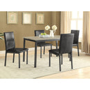 Macy - 5 Piece Dining Set - Black by HouseOfZazla