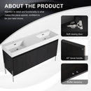 Freestanding Bathroom Vanity With Resin Sink And Storage Cabinet by HouseOfZazla