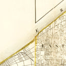 Vintage Map of Cuyahoga County, Ohio 1858