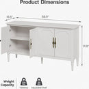 Vintage Buffet Cabinet With Adjustable Shelves by HouseOfZazla