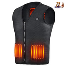 Heat Jacket Vest 3 Heating Gear Adjustable USB Heated Vest Warm Heat Coat Vest w/ 5 Heating Zones For Men Women Winter Outdoor Activity