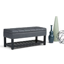Saxon - Upholstered Transitional Storage Ottoman Bench by Unique Piece Furniture