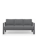 All-Weather Patio Sofa With Cushions, 3 Seat Outdoor Couch by HouseOfZazla