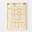 Vintage Map of Darke County, Ohio 1857