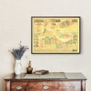 Vintage Map of Erie County, Ohio 1863