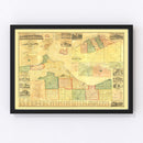 Vintage Map of Erie County, Ohio 1863