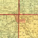 Vintage Map of Fairfield County, Ohio 1848
