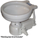 Raritan Sea Era QC Electric Toilet - Marine Size - Integral Pump - Straight  90 Discharge - 12v