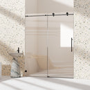 Frameless Single Sliding Soft Close Shower Doors, 5/16" Sgcc Tempered Glass by HouseOfZazla