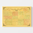 Vintage Map of Fulton County, Ohio 1850