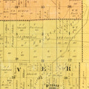 Vintage Map of Fulton County, Ohio 1850