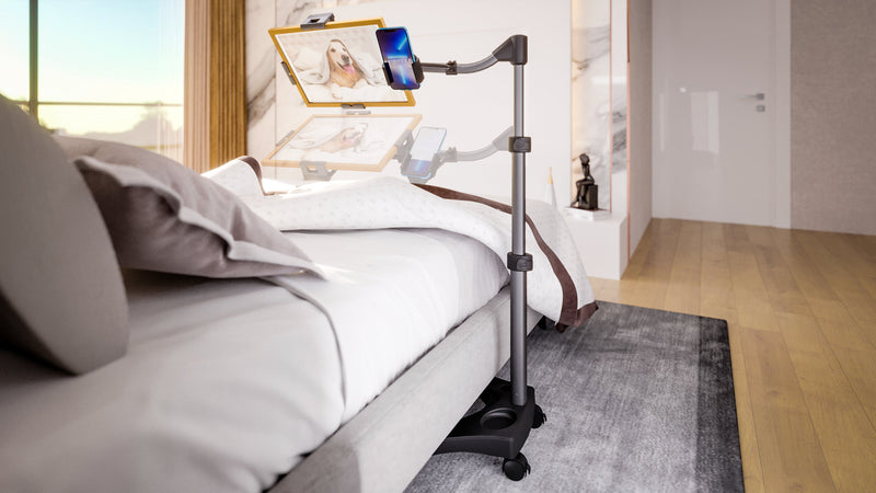 LEVO G2 V16 Rolling Tablet Stand Cart - WITH PHONE MOUNT, photo 6 of 8