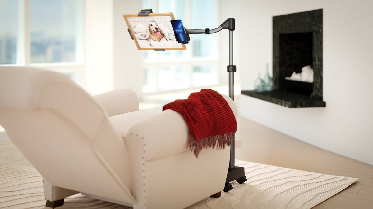 LEVO G2 V16 Rolling Tablet Stand Cart - WITH PHONE MOUNT, photo 4 of 8