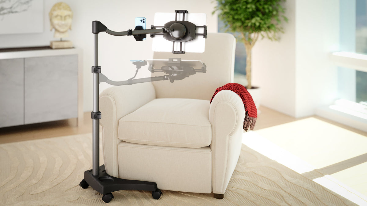 LEVO G2 V16 Rolling Tablet Stand Cart - WITH PHONE MOUNT, photo 3 of 8