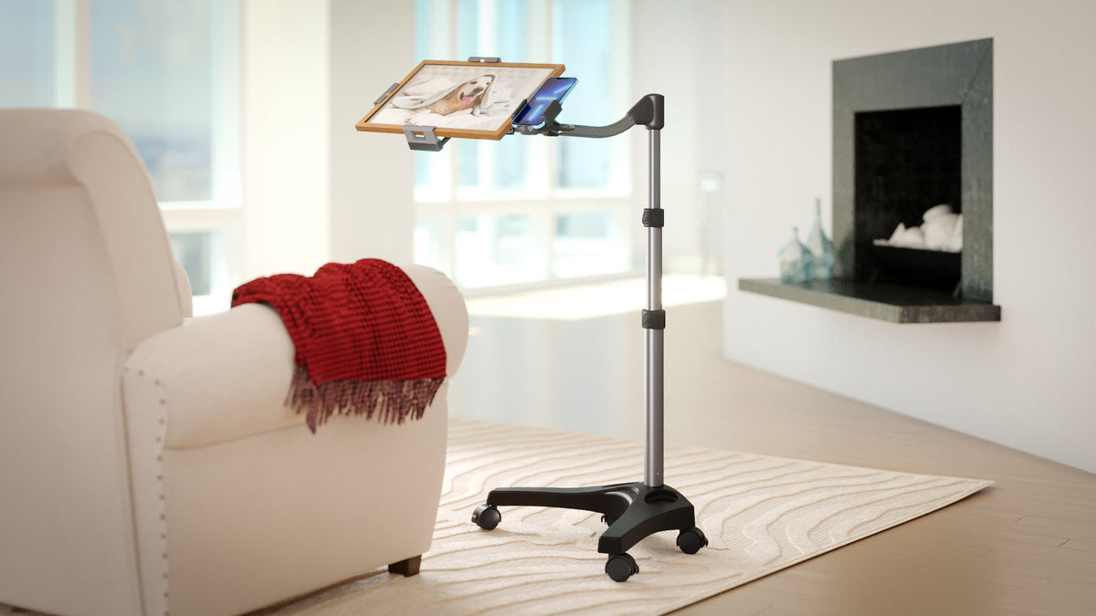 LEVO G2 V16 Rolling Tablet Stand Cart - WITH PHONE MOUNT, photo 2 of 8