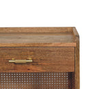 Larissa - T Bar Open Bedside Table - Oak by Unique Piece Furniture