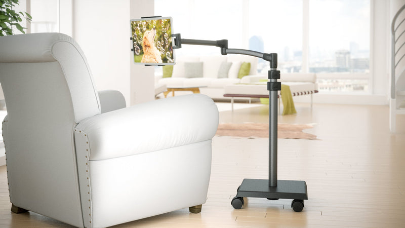 LEVO G2 Deluxe Tablet Floor Stand for all iPad, Kindle, Fire, Android, Samsung, Lenovo, Google, and Kids Tablets