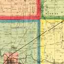 Vintage Map of Hancock County, Ohio 1863