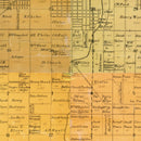 Vintage Map of Hancock County, Ohio 1890