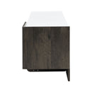 TV Stand With 1 Drawer, 2 Cabinets And Adjustable Shelves by HouseOfZazla