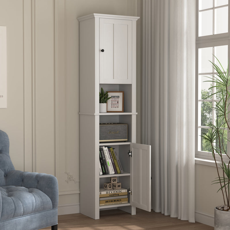 Walker Edison | Tall Slim Storage Cabinet