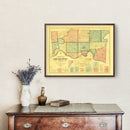 Vintage Map of Hamilton County, Ohio 1856