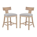27" Counter Stools Set of 2, Upholstered Counter Height Bar Stools by HouseOfZazla