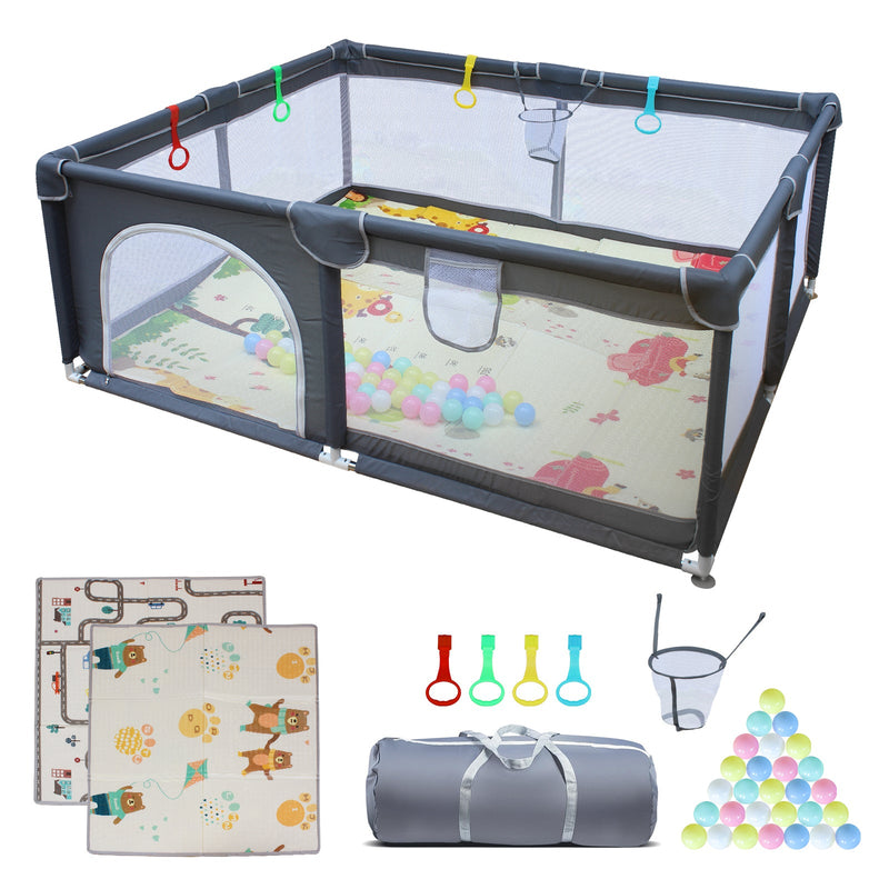 71" x 59" Baby Playard Cloth Playpen Removable Enclosures for Indoor and Outdoor Use Care for Children and Pets