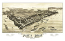 Vintage Map of Peak's Island, Maine 1886