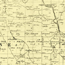 Vintage Map of Jefferson County, Ohio 1856