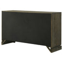 Sundance - 6 Drawer Dresser Cabinet - Dark Brown by HouseOfZazla