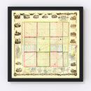 Vintage Map of De Kalb County, Ohio 1863