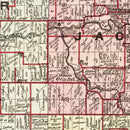 Vintage Map of Carroll County, Indiana 1898