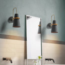 GobekUsa Modernism Tapered Sconce Light: Wall Mounted Lamp for Dining Room - Black/White/Blue