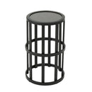 Outdoor Powder Coated Side Table - Gray by HouseOfZazla