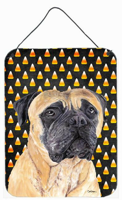 Mastiff Candy Corn Halloween Portrait Wall or Door Hanging Prints