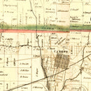 Vintage Map of Stark County, Ohio 1850
