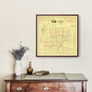 Vintage Map of Shelby County, Ohio 1865