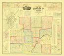 Vintage Map of Shelby County, Ohio 1865
