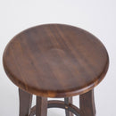 Primrose Outdoor Acacia Wood Barstools With Foot Rest (Set of 2) - Dark Brown by HouseOfZazla