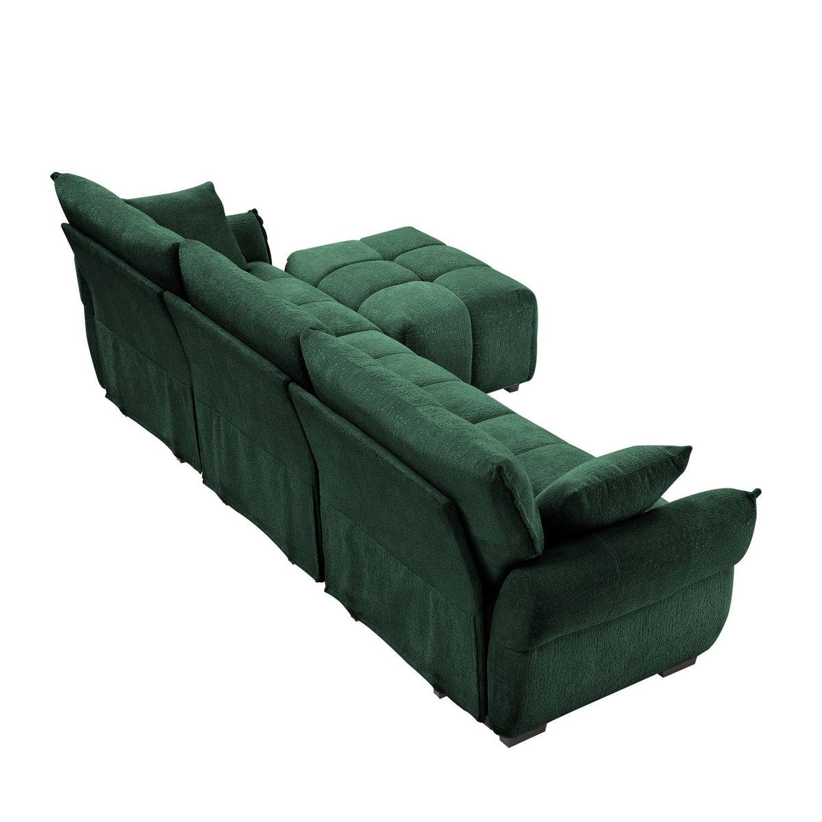 Sofa Set With Ottoman And Pillows, Textured, High Resilience Cushions, photo 28 of 40
