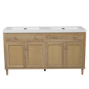 Bathroom Vanity With Double Sink, Large Storage Space by HouseOfZazla