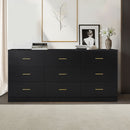 Modern Drawer Dresser For Bedroom, Ample Storage Wide Chest Of Drawers by HouseOfZazla