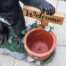 Outdoor Garden Sculpture Chimpanzee Flower Pot Planter by HouseOfZazla