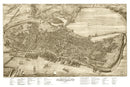 Vintage Map of Portland, Maine 1876