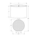 Lighting, Table Lamp, Modern - Gray / Cream