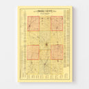 Vintage Map of Preble County, Ohio 1887