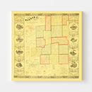 Vintage Map of Morrow County, Ohio 1857