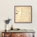 Vintage Map of Madison County, Ohio 1862